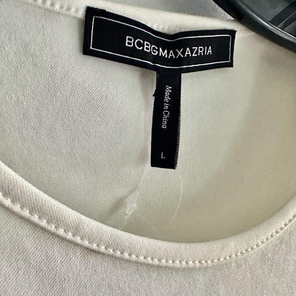 BCBGMaxAzria cutout one sleeve top size large - Picture 5 of 5